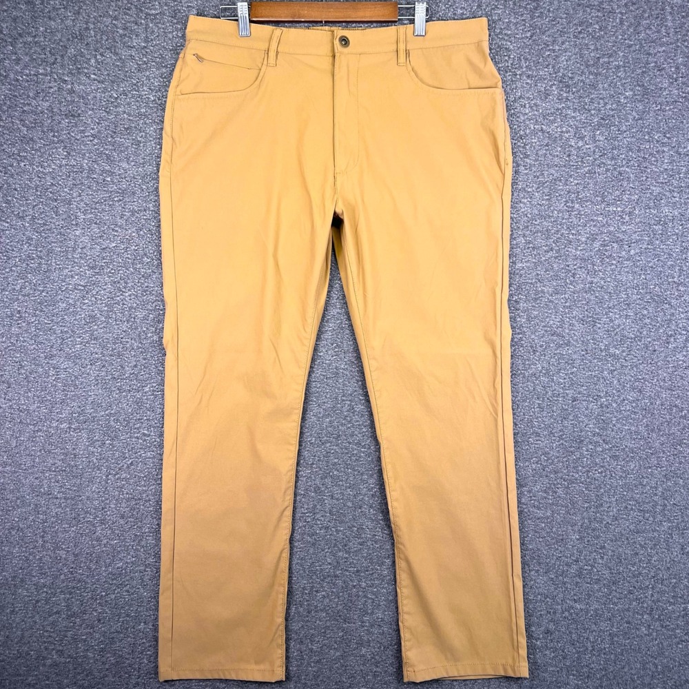 Desert Dunes Performance Pants Mens 37x29 Tan Stretch Outdoor Utility Casual